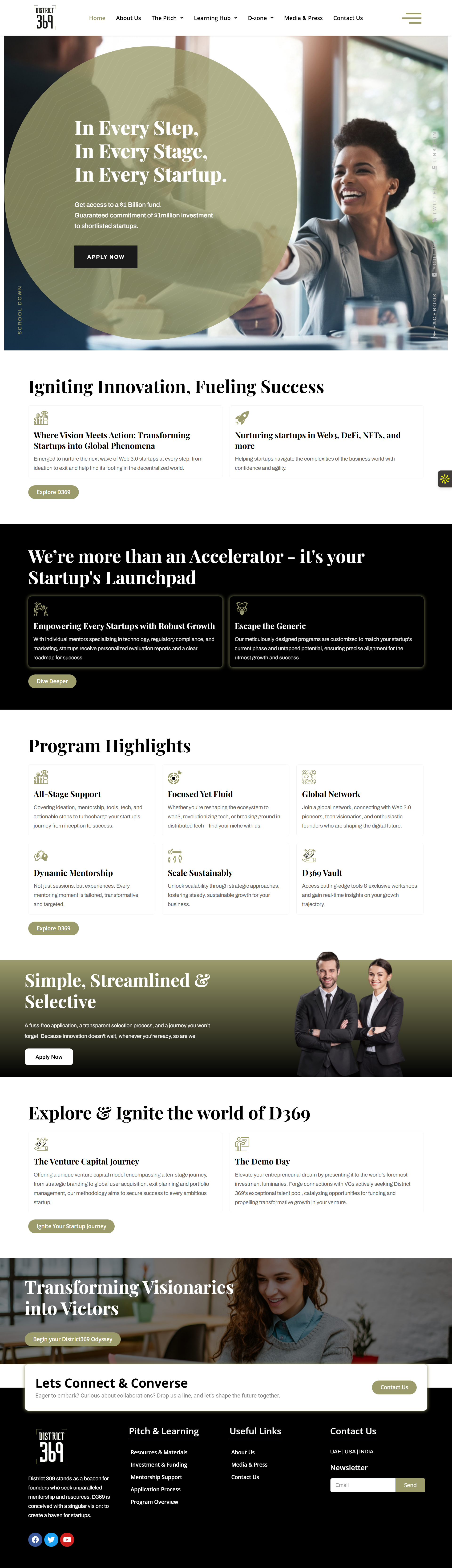 369 District Full Webpage Screenshot